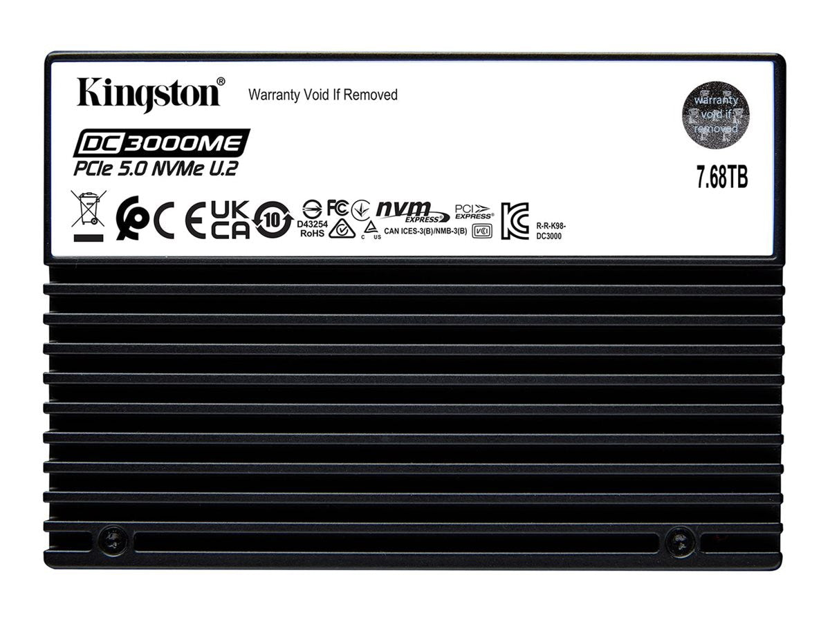 Kingston SEDC3000ME/7T6 7.68TB PCIe 5.0 U.2 SSD Enterprise-Grade Storage