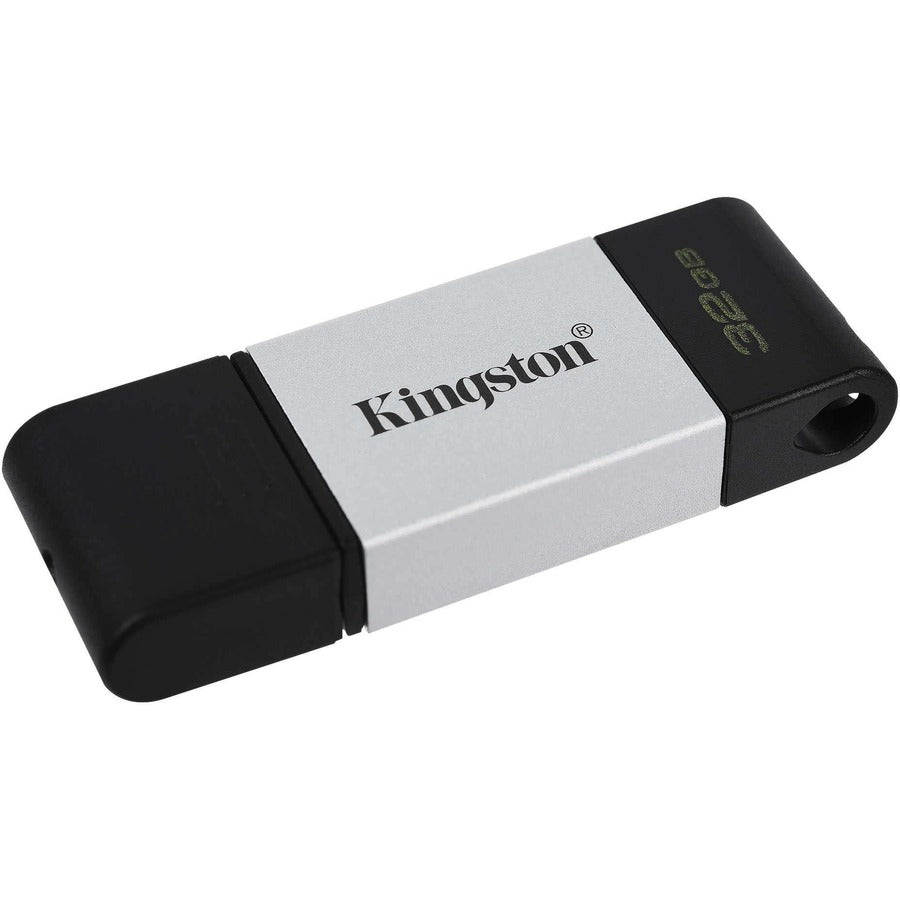 Kingston Technology Datatraveler 80 Usb Flash Drive 32 Gb Usb Type-C 3.2 Gen 1 (3.1 Gen 1) Black, Silver