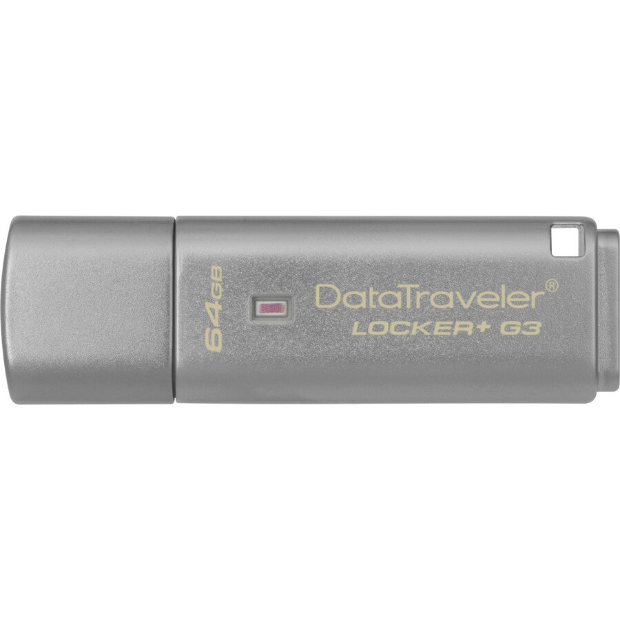 Kingston Technology Datatraveler Locker+ G3 64Gb Usb Flash Drive Usb Type-A 3.2 Gen 1 (3.1 Gen 1) Silver