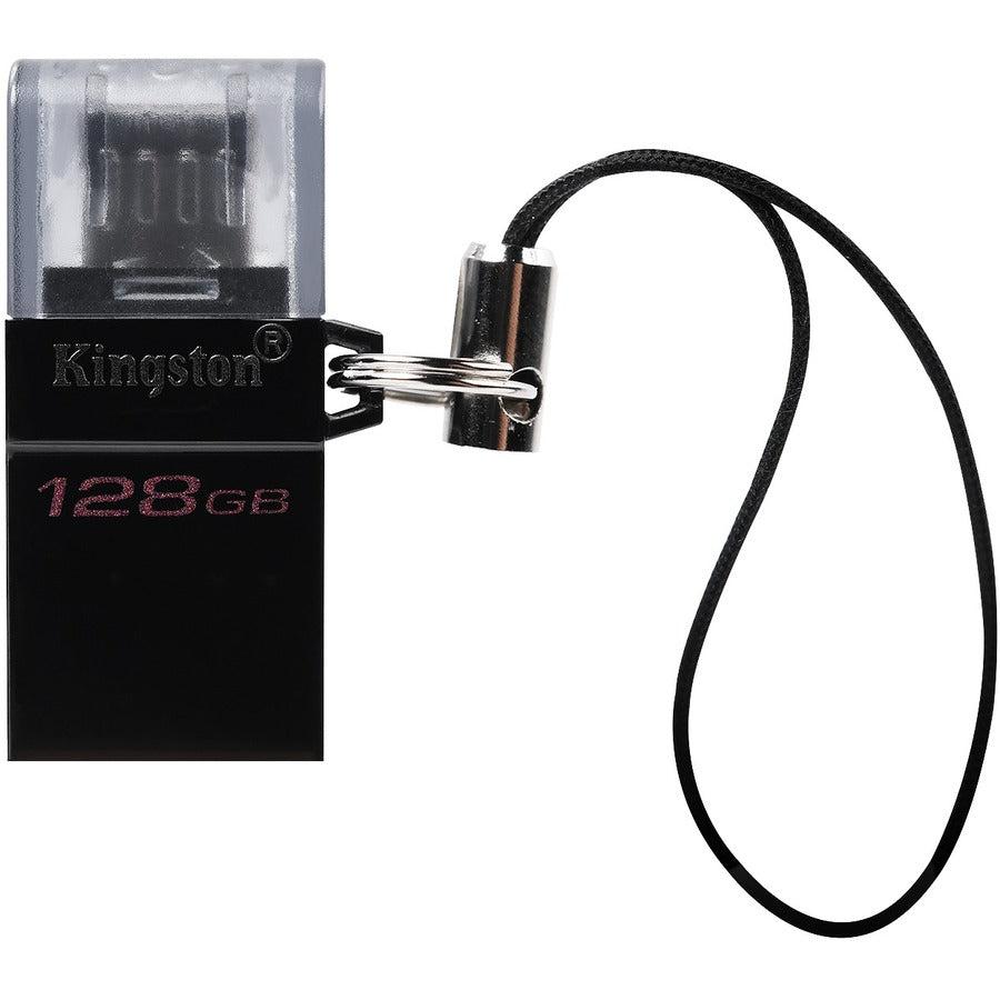 Kingston Technology Datatraveler Microduo3 G2 Usb Flash Drive 128 Gb Usb Type-A / Micro-Usb 3.2 Gen 1 (3.1 Gen 1) Black
