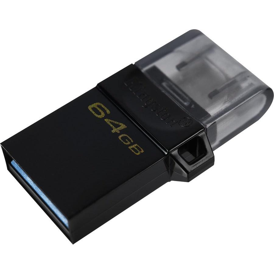 Kingston Technology Datatraveler Microduo3 G2 Usb Flash Drive 64 Gb Usb Type-A / Micro-Usb 3.2 Gen 1 (3.1 Gen 1) Black