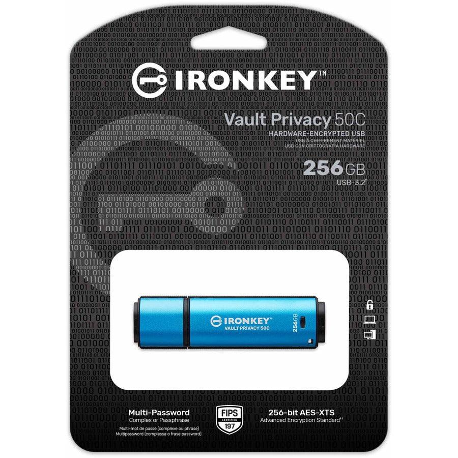 Kingston Vault Privacy 50 Series 256GB USB 3.2 (Gen 1) Type C Flash Drive