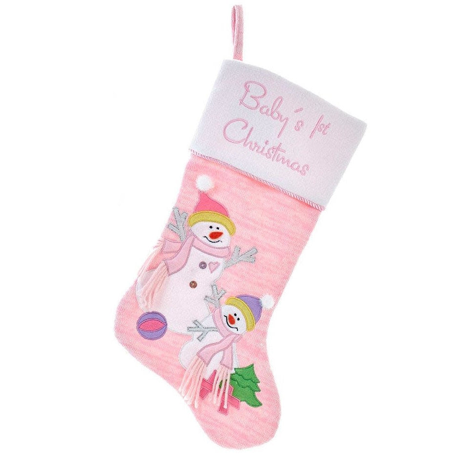 Knitted Baby's 1st Christmas Stocking -