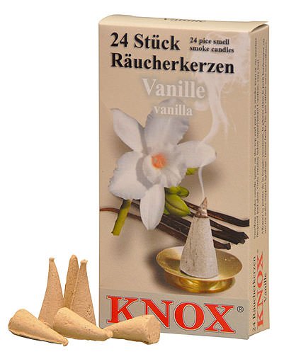 Knox German Scented Incense Cones (Pack Of 24) - Vanilla