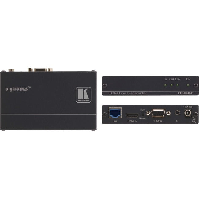 Kramer 4K UHD HDMI, Bidirectional RS-232 & IR over HDBaseT Twisted Pair Transmitter 50-80021090