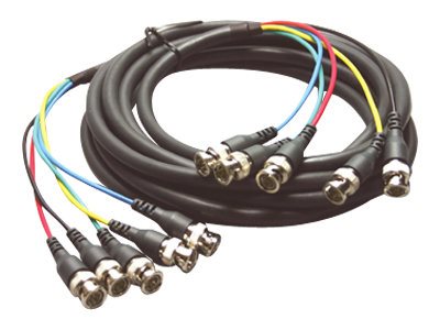 Kramer 5BM Series C-5BM/5BM-50 - Video cable - RGB + Sync - BNC male to BNC male - 50 ft - coaxial - dark gray 91-0505050