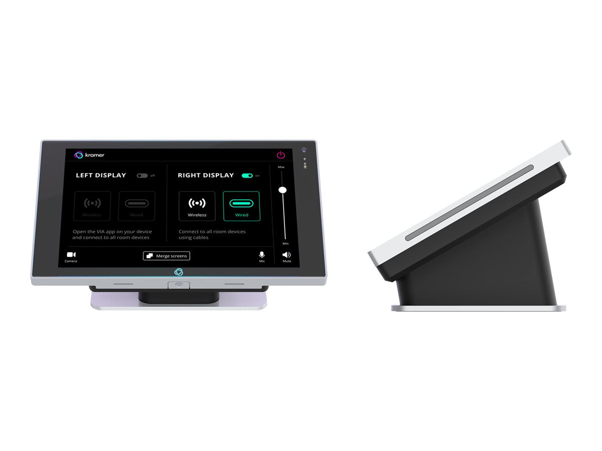 Kramer KT-208 - Touch panel - with camera - 8 inch, wall and table mount - wireless, wired - Bluetooth 5.0,