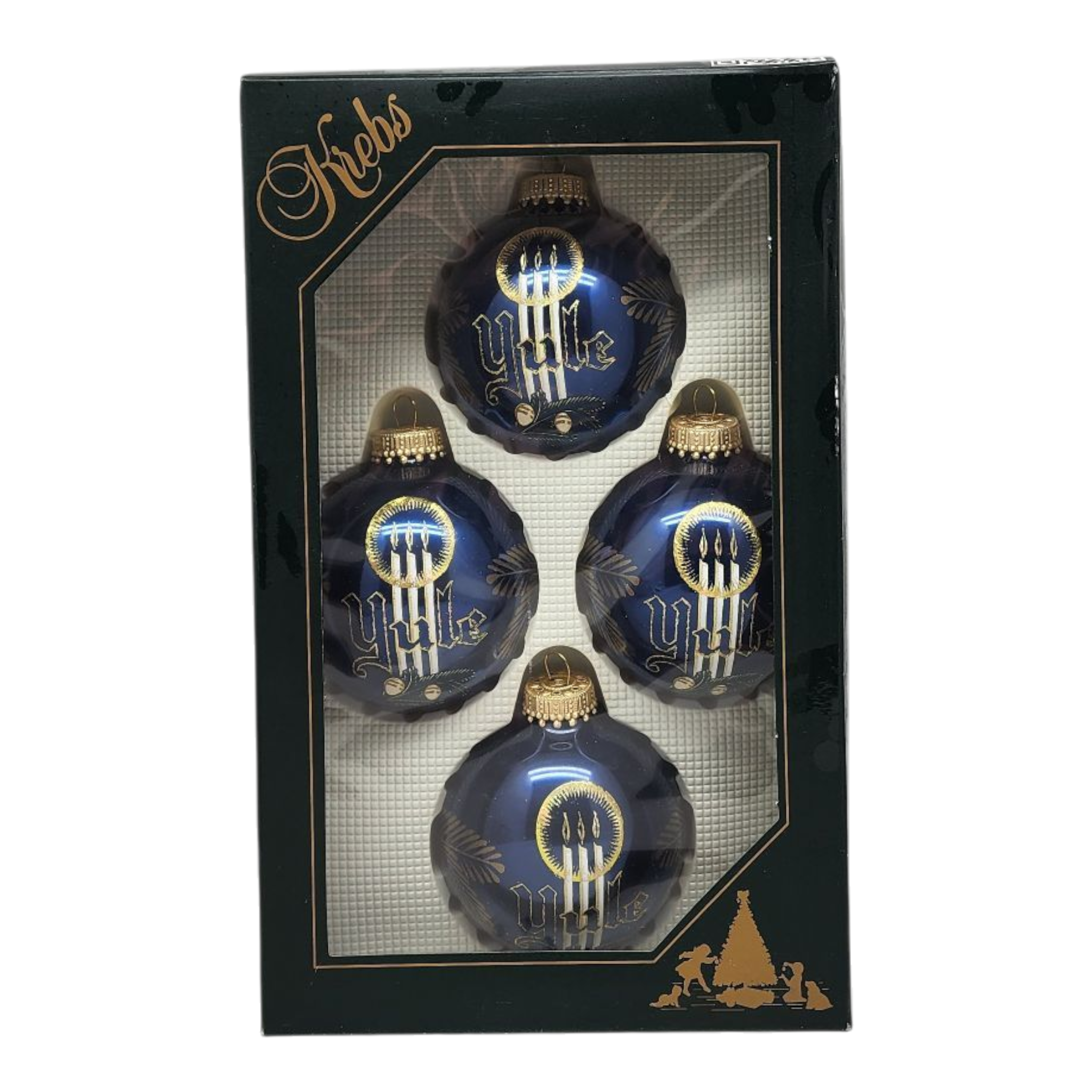 Krebs Value Glass Ball 4 pack - Yule Tide