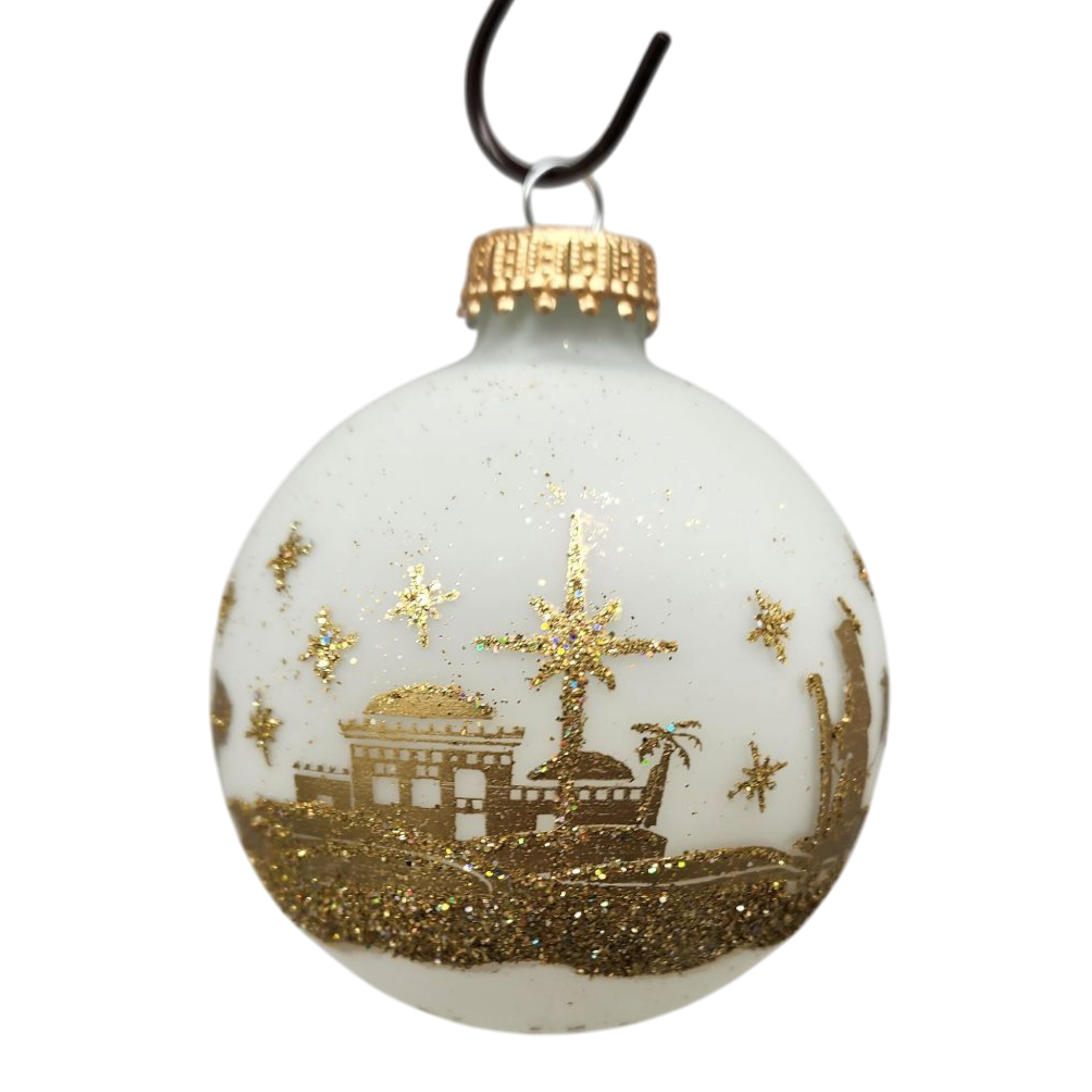 Krebs Value Glass Ornament 4 pack - Golden Nativity
