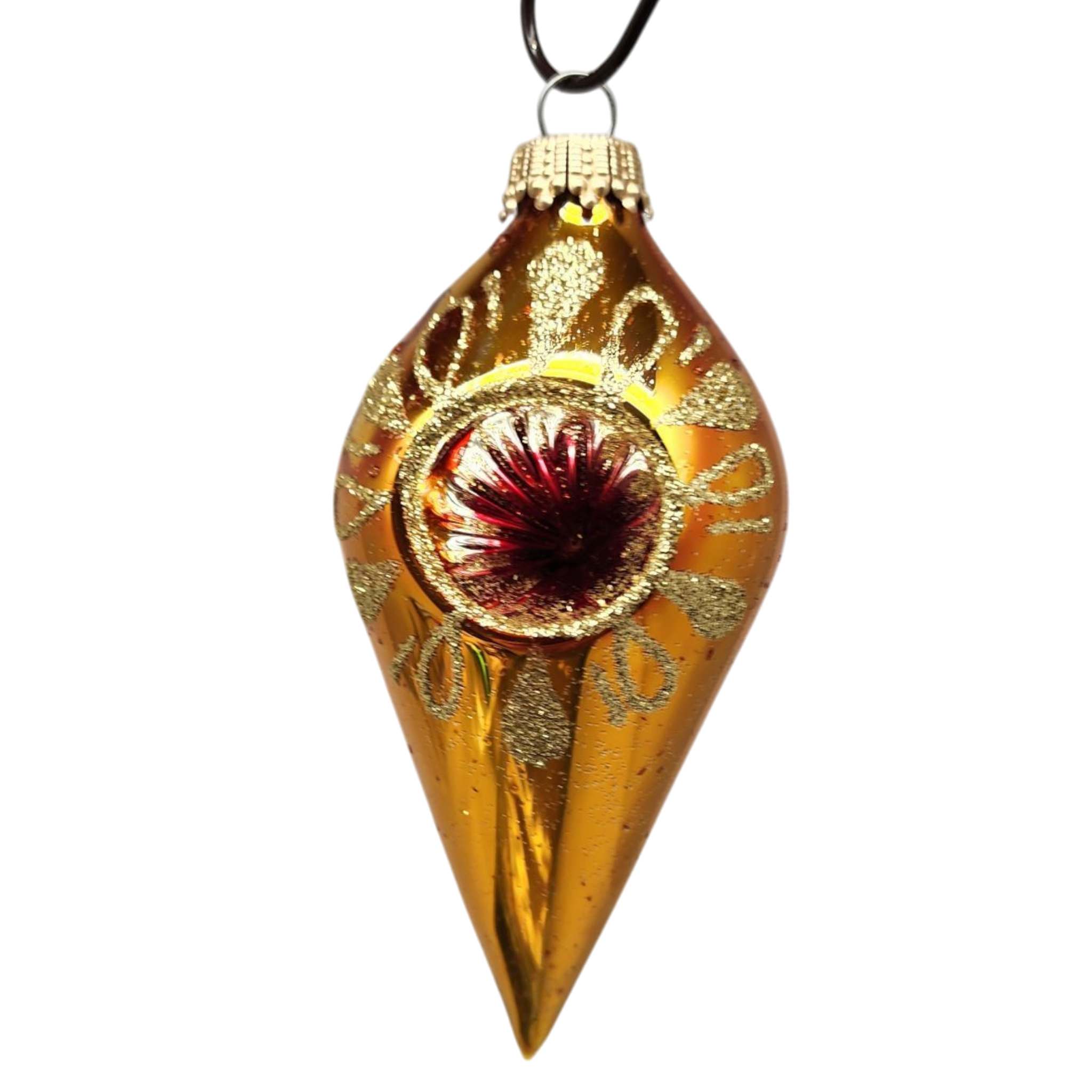 Krebs Value Glass Ornament 4 pack - Vintage Teardrop Reflectors