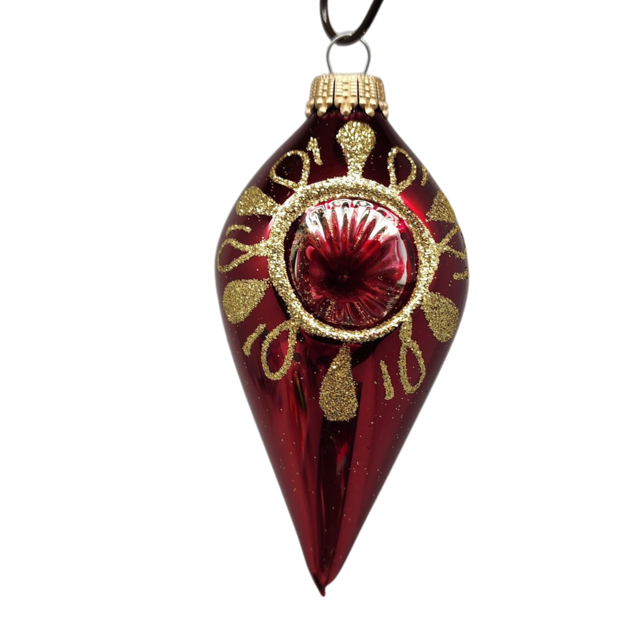 Krebs Value Glass Ornament 4 pack - Vintage Teardrop Reflectors