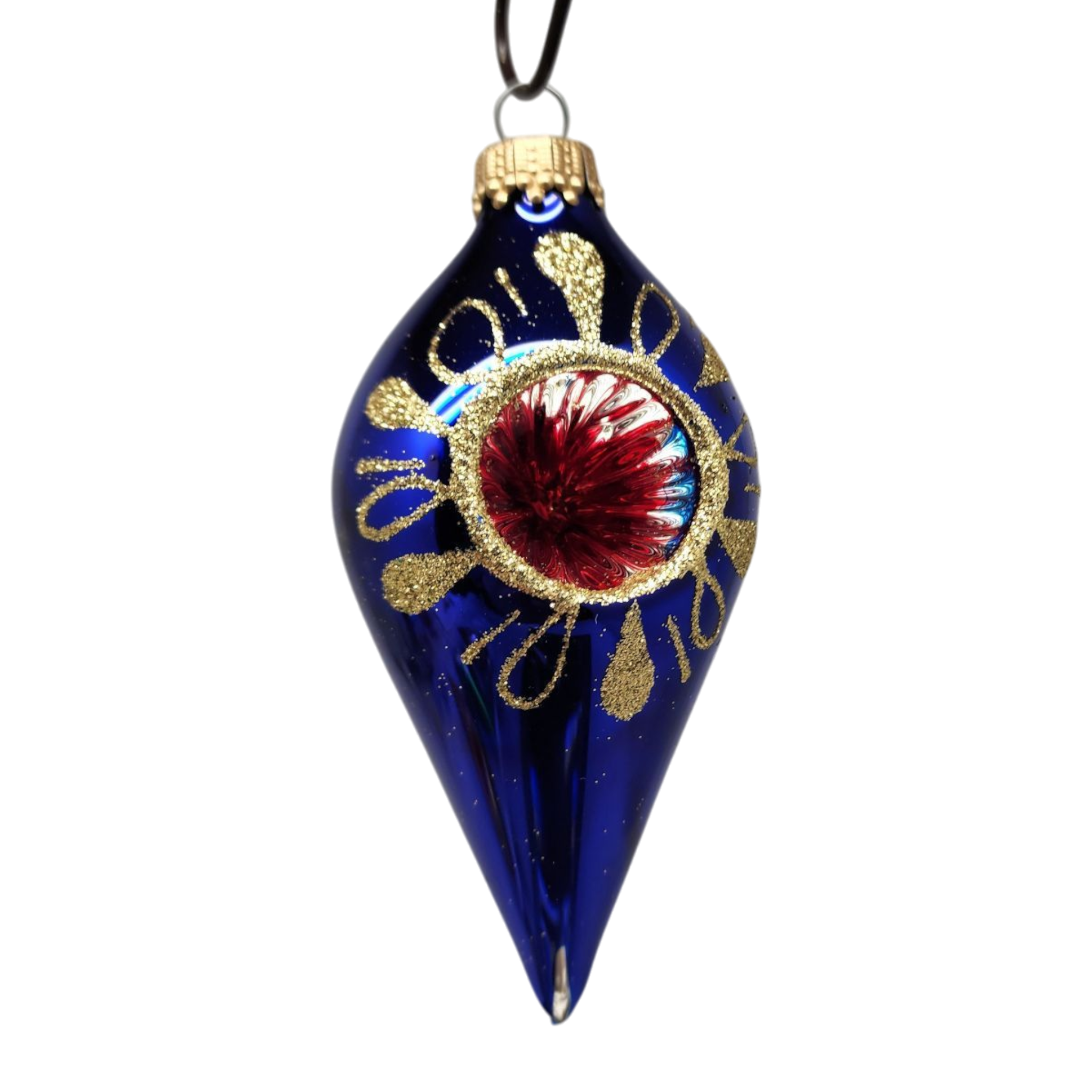 Krebs Value Glass Ornament 4 pack - Vintage Teardrop Reflectors