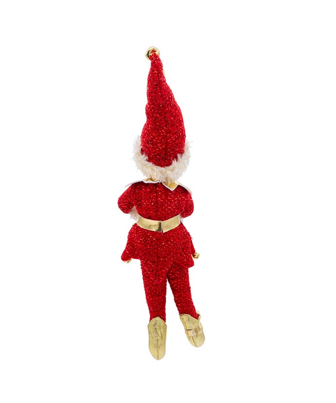 Kringles Red And Gold Elf Ornament