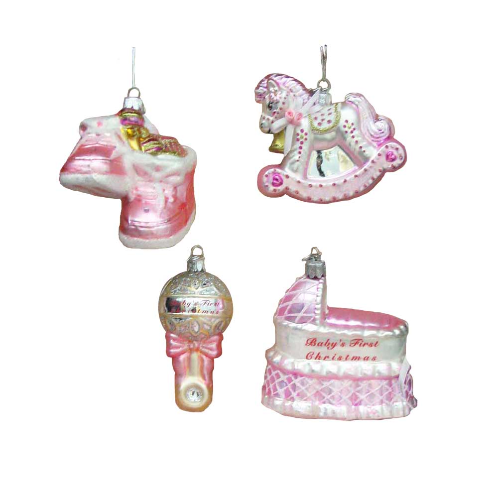 Kurt Adler Baby Girls First Christmas