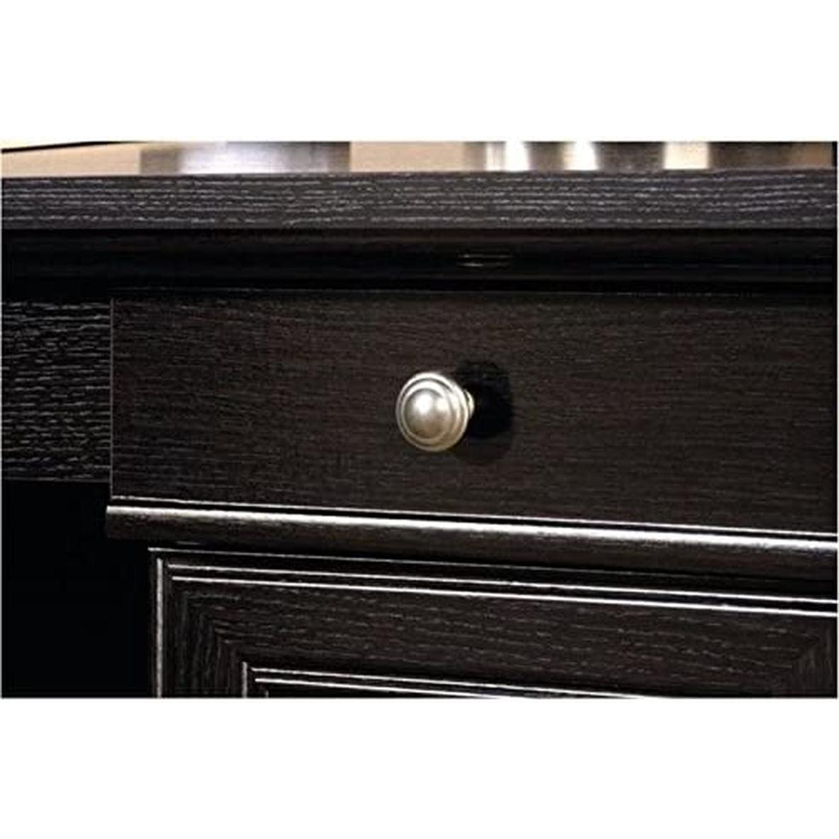 L Shape Home Office Desk With Large Drawers Wind Oak Finish