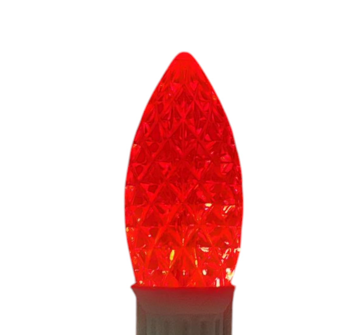 LED C9 Light Bulbs - 25 Pack- Red