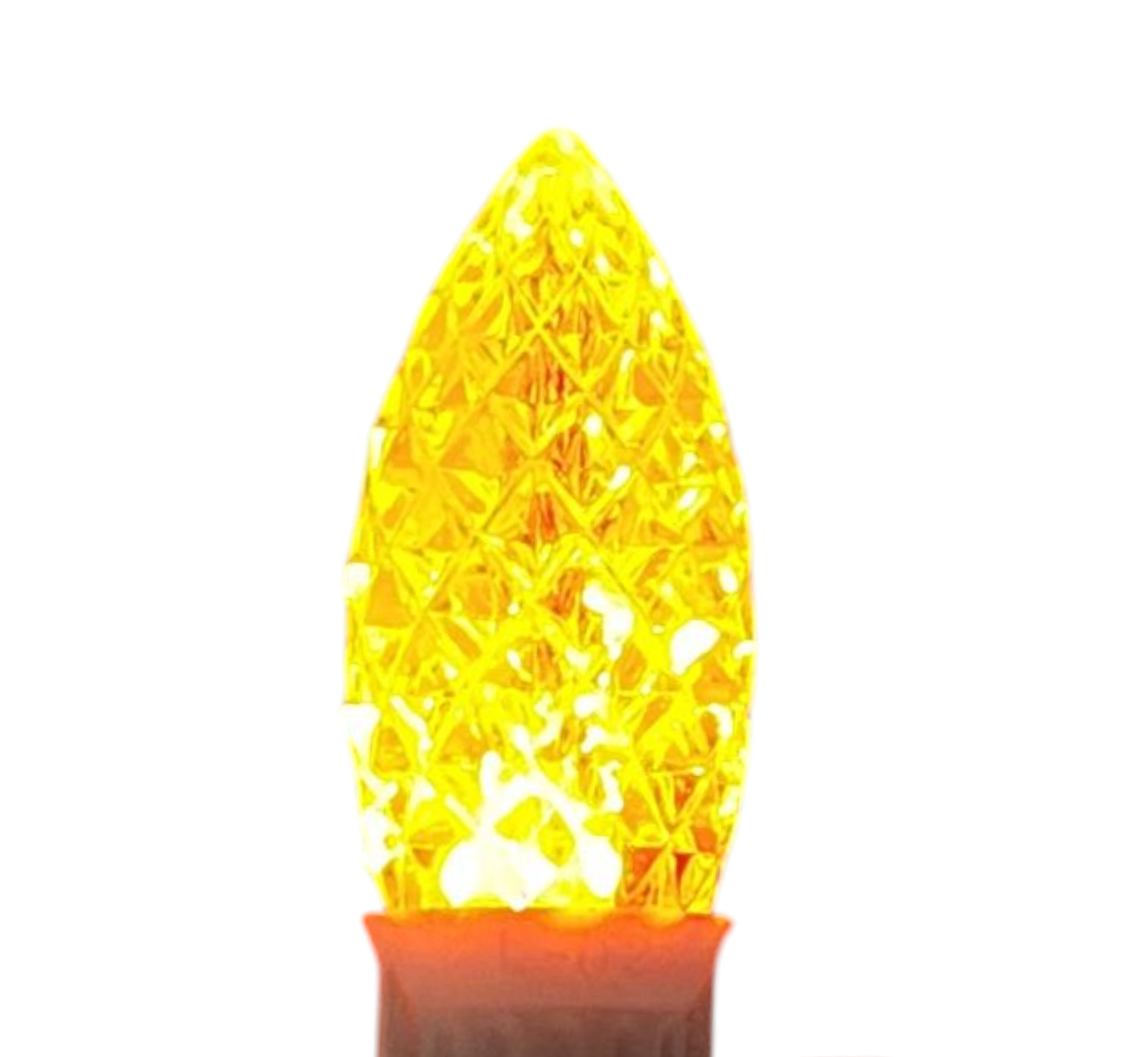 LED C9 Light Bulbs - 25 Pack - Yellow