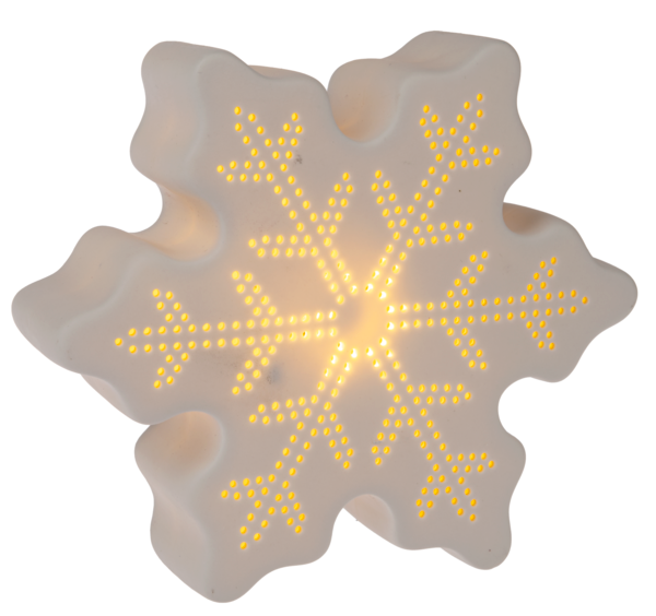 LED Light Up Snowflake Figurine