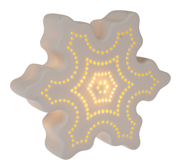 LED Light Up Snowflake Figurine