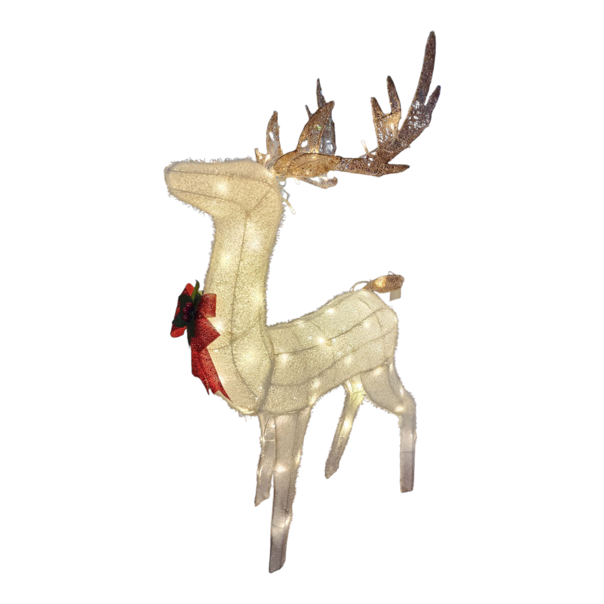 LED Lighted Glitter Reindeer - 48"