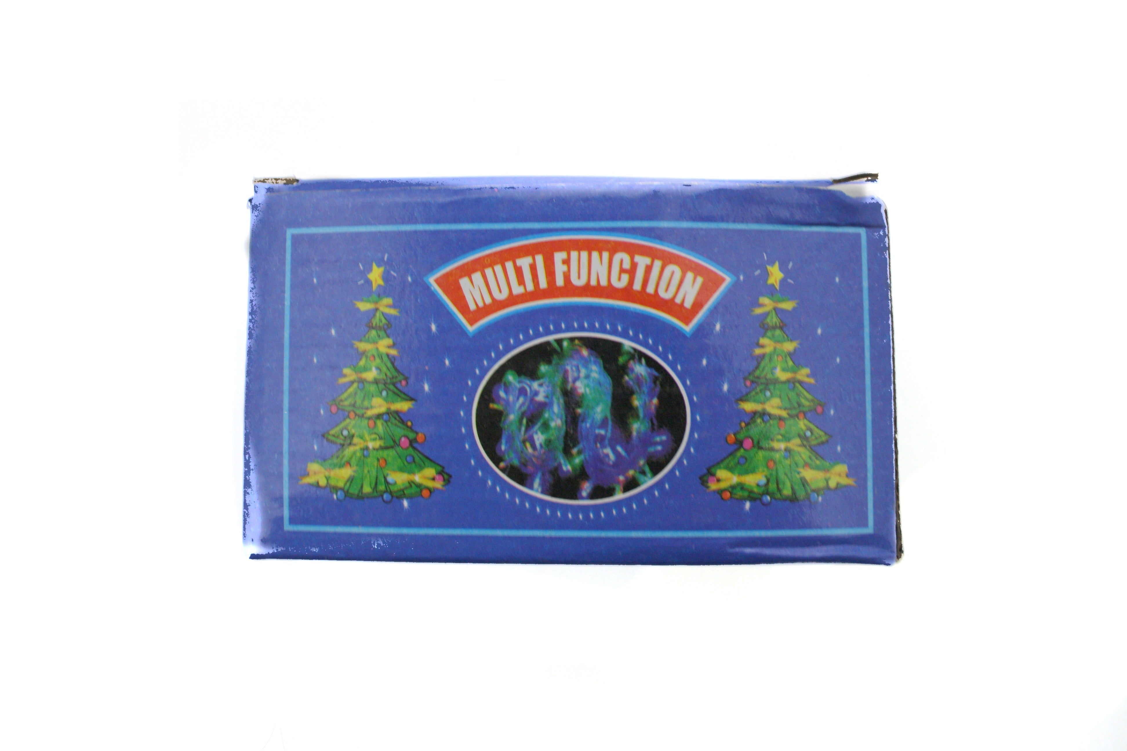 LED Multifunction 100 Count String Lights - Cool White Lights /Green Wire