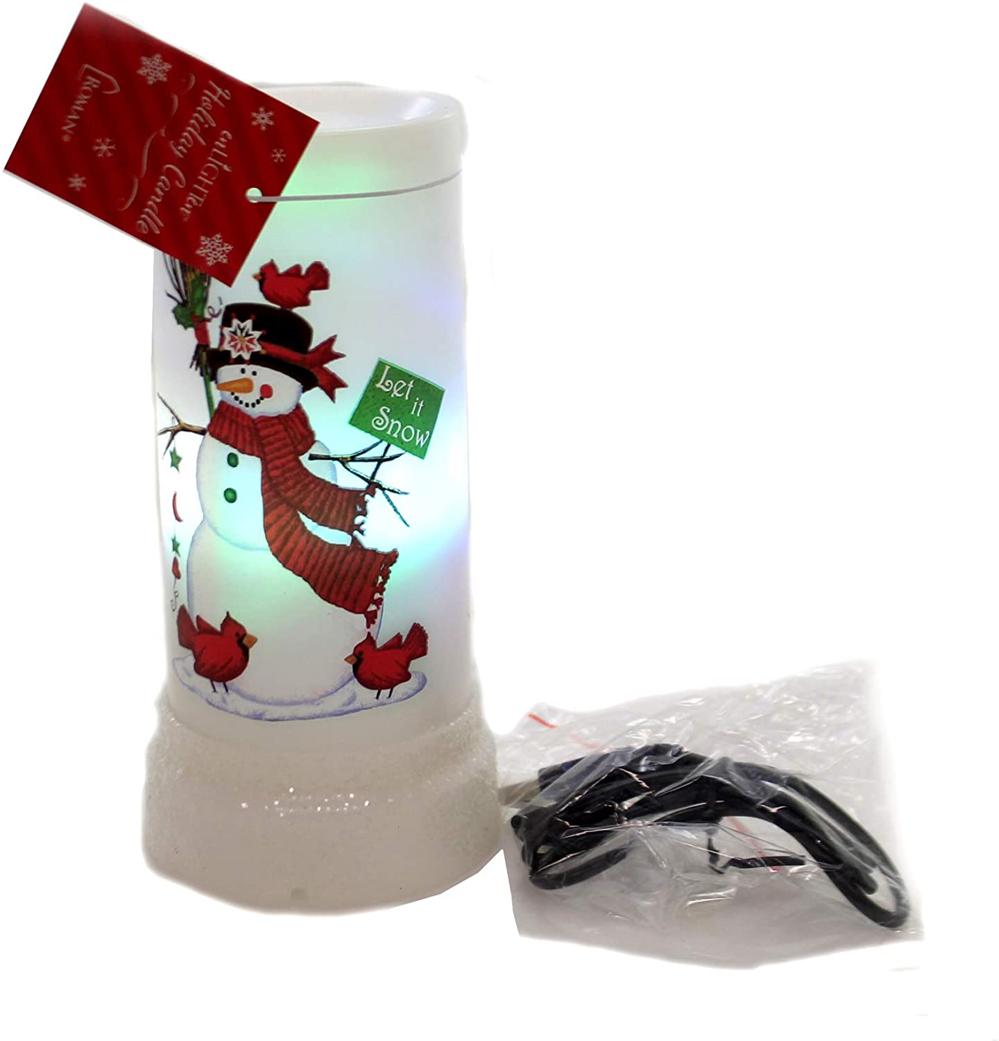 LED Projector Candle - Snowman
