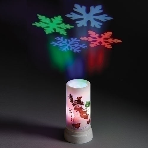 LED Projector Candle - Snowman