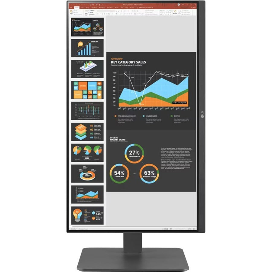 LG 24BR550Y-C 24" Class Full HD LCD Monitor - 16:9 - Charcoal, Black - 23.8" Viewable -