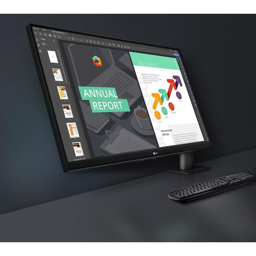 LG 27" IPS QHD Ergo Monitor - Ergonomic Stand USB Type-C | TechSoft 27BN88Q-B