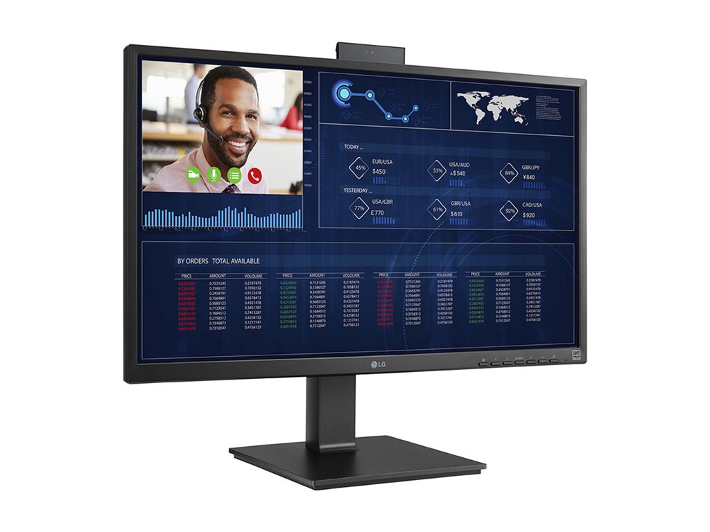 LG 27CQ651W-BP - Thin client - all-in-one 1 x Pentium Silver N6005 / up to 3.3 GHz - RAM 4 GB - SSD 256 GB - UHD Graphics - Gigabit
