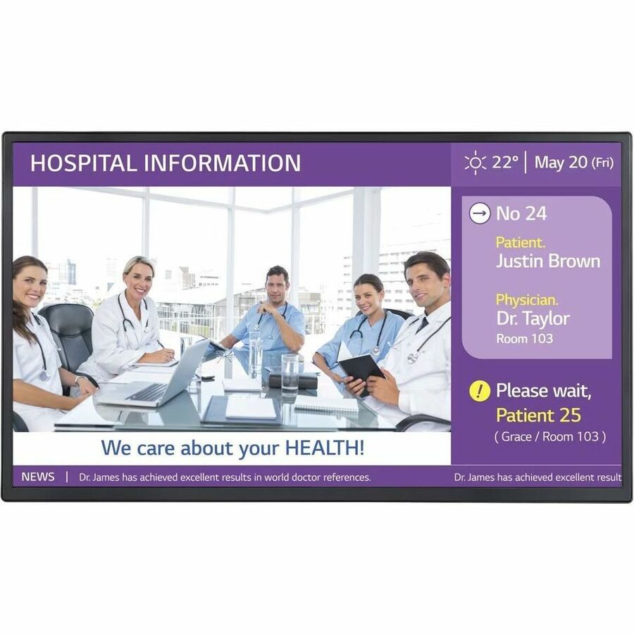 LG 32ML5K-B FHD Digital Signage - 32 Inch Healthcare Display webOS PoE++