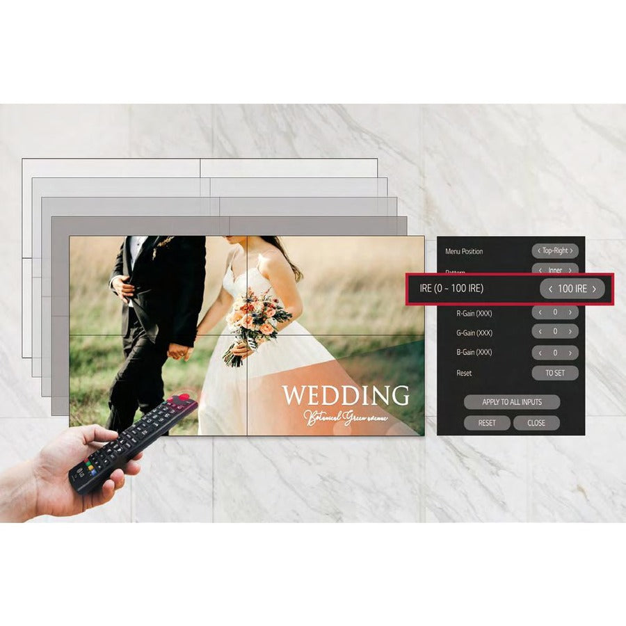 LG 49VL5G-M 49 FHD Slim Bezel Video Wall with 3.5mm Bezel" 49VL5GMW-4P