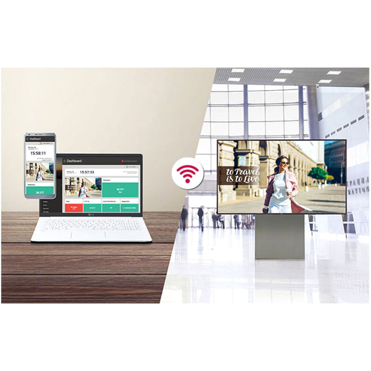 LG 75UH5E-B Digital Signage Display - 75" LCD - 3840 x 2160 - LED - 500 Nit - 2160p -