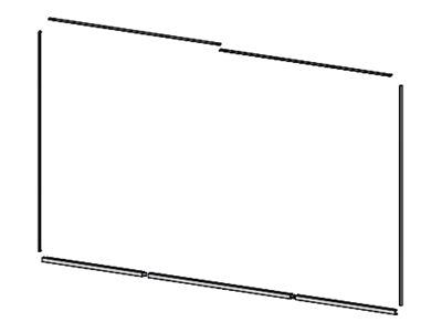 LG - Decorative frame for digital signage display - for LG LSAB009, LSAB009-M11; MAGNIT LSAB009, LSAB009-N11 KT-BZ1630