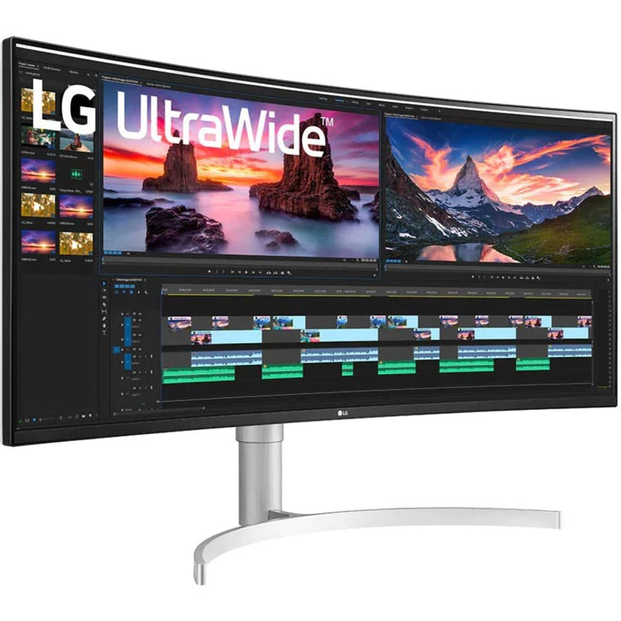 LG Ultrawide 38BN95C-W 38 Class UW-QHD+ Curved Screen Gaming LCD Monitor - 21:9 - Textured Black
