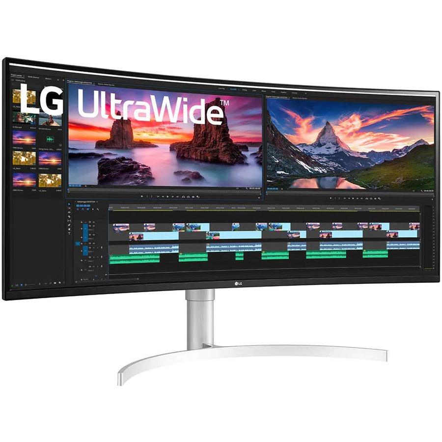 LG Ultrawide 38BN95C-W 38 Class UW-QHD+ Curved Screen Gaming LCD Monitor - 21:9 - Textured Black