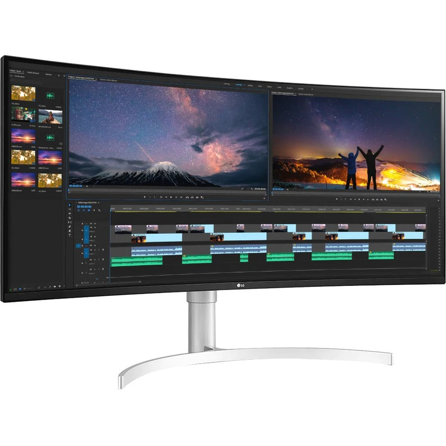 LG Ultrawide 38BN95C-W 38 Class UW-QHD+ Curved Screen Gaming LCD Monitor - 21:9 - Textured Black