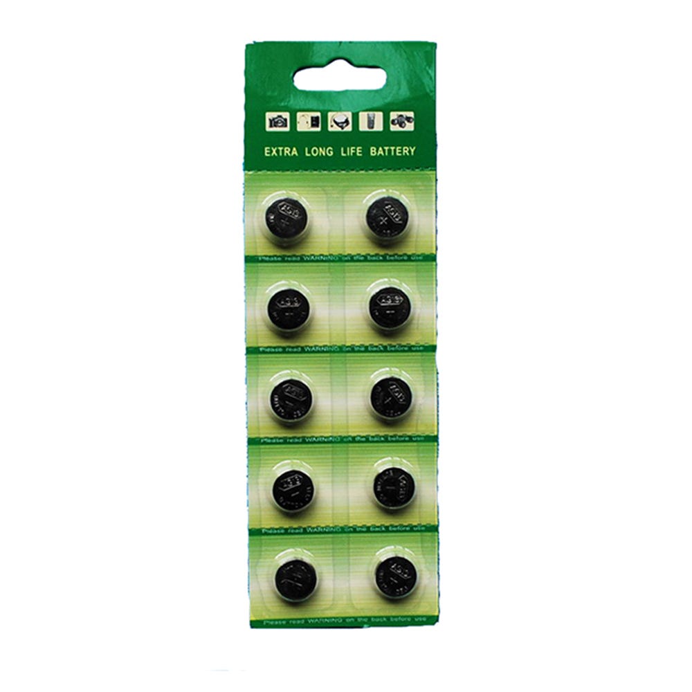 LR44 Button Cell Batteries - 10 Pack