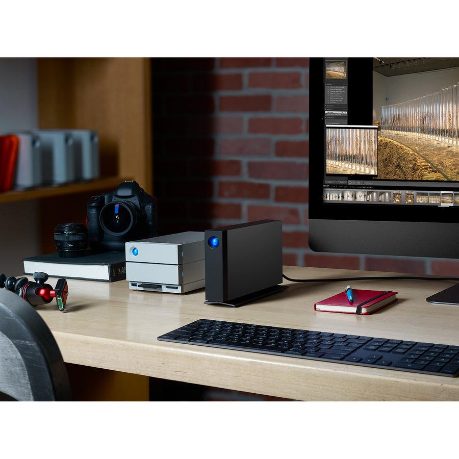 Lacie D2 Professional 8Tb Usb 3.1, Type-C Desktop Drive Stha8000800 Black