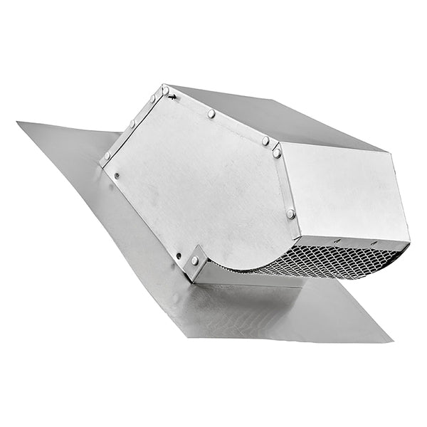 Lambro 109R 4-In. Aluminum Exhaust Roof Vent Cap with Screen, Damper, and