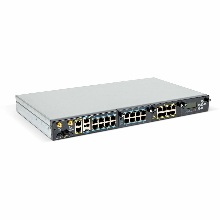 Lantronix 24-Port LM83X - FIPS Certified - 250 GB - Twisted Pair - 3 Total Expansion Slot(