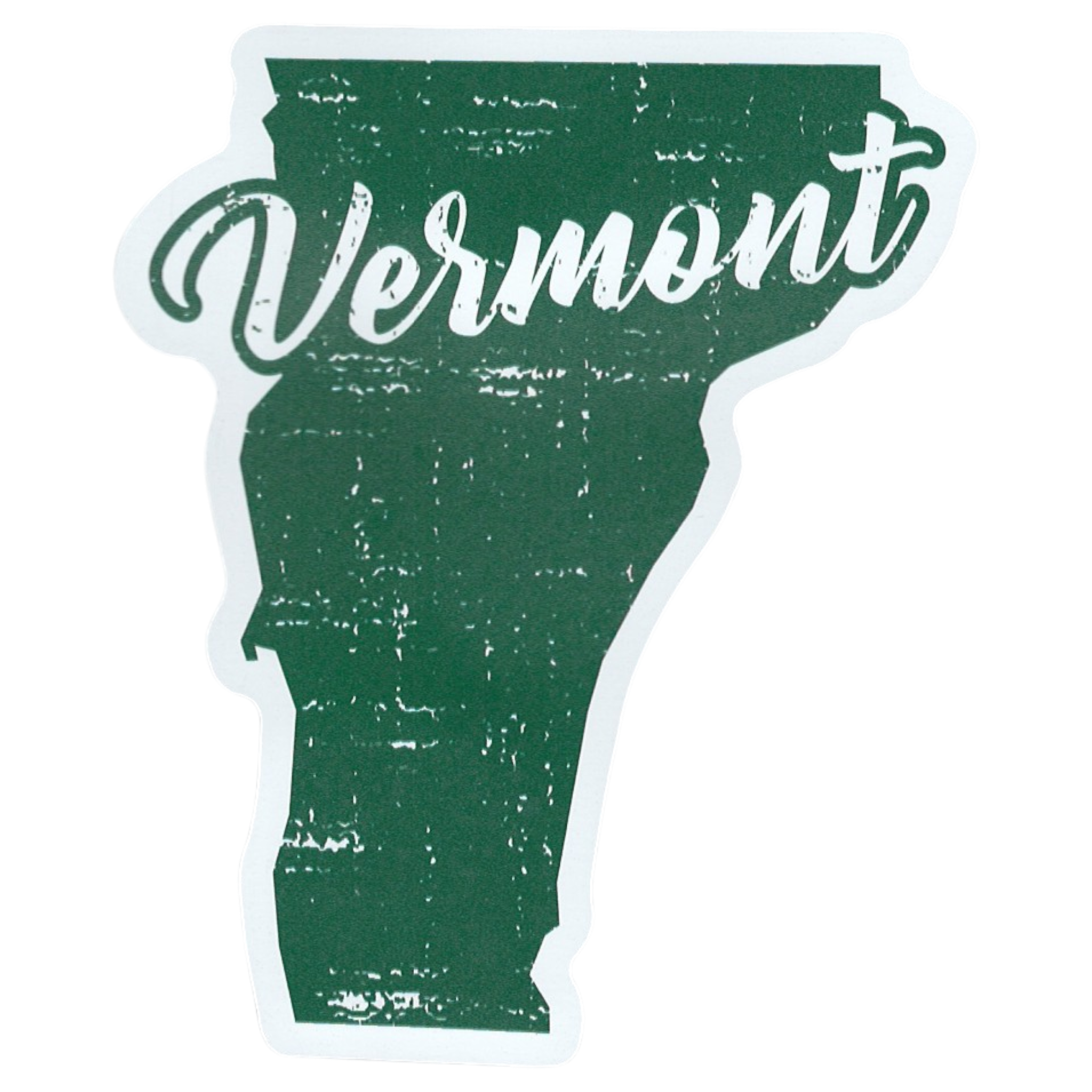 Large Flex Magnet - Vermont State Rustic Green