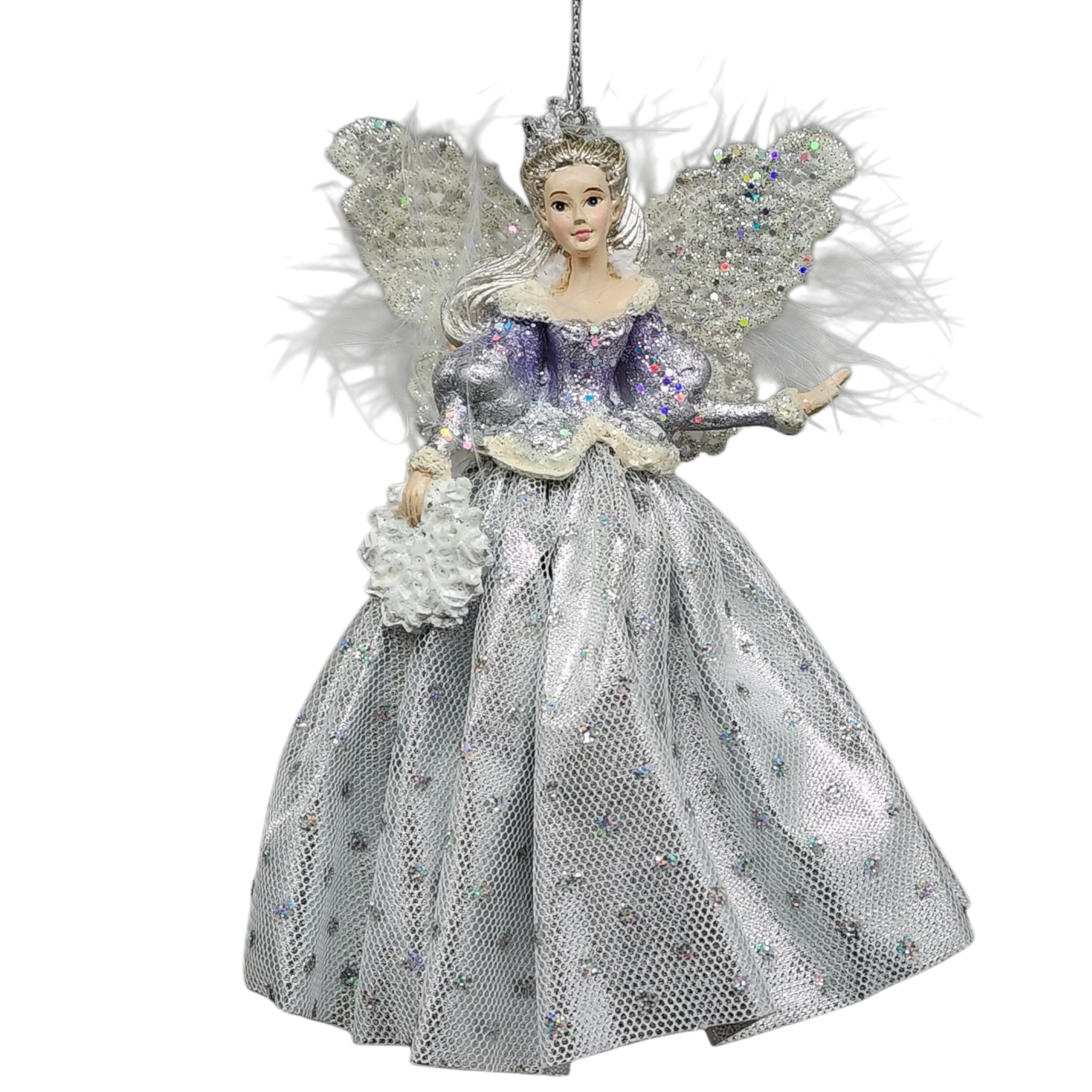 Lavender Snow Queen Ornament -
