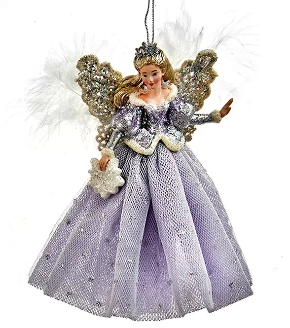 Lavender Snow Queen Ornament -