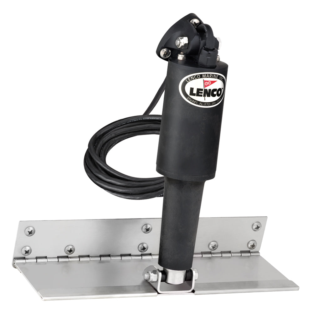 Lenco 4" x 12" Limited Space Trim Tab Kit w/o Switch Kit 12V - Standard Finish - Standard