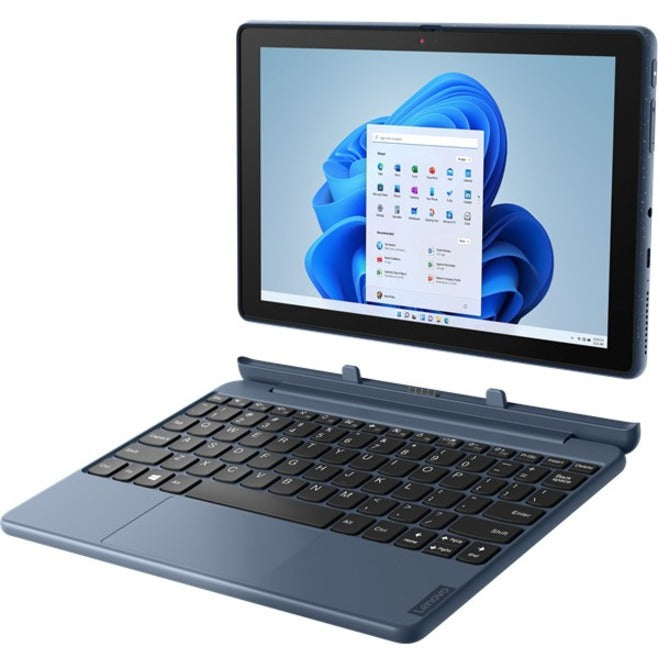 Lenovo 10W 82St0002Us 10.1" Touchscreen Detachable 2 In 1 Notebook - Wuxga - 1920 X 1200 - Qualcomm Snapdragon Octa-Core (8 Core) 2.55 Ghz - 8 Gb Total Ram - 8 Gb On-Board Memory - 128 Gb Flash Memory - Abyss Blue