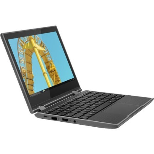 Lenovo 300e Windows 2nd Gen 81M900FBUS 11.6 Touchscreen Netbook - HD - Intel Pentium Silver N5030 - 4 GB - 128 GB SSD - English Keyboard - Black"