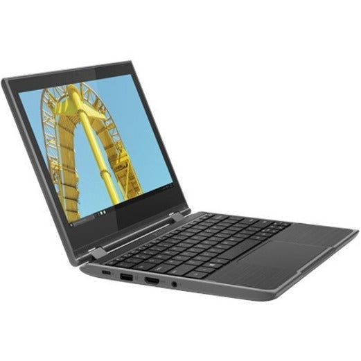 Lenovo 300e 81M900EXUS 11.6 Touchscreen Convertible 2 in 1 Notebook - HD - Intel Pentium Silver N5030 - 4 GB - 128 GB SSD - English Keyboard - Black"
