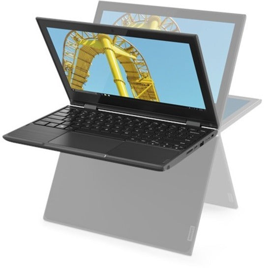 Lenovo 300e 81M900EXUS 11.6 Touchscreen Convertible 2 in 1 Notebook - HD - Intel Pentium Silver N5030 - 4 GB - 128 GB SSD - English Keyboard - Black"