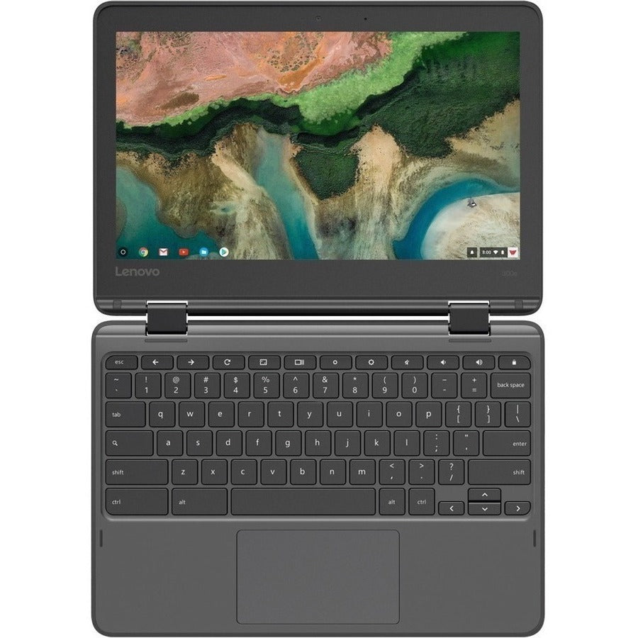 Lenovo 300e Chromebook 2nd Gen 81MB0065US 11.6 Touchscreen Convertible 2 in 1 Chromebook - HD - Intel Celeron N4120 - 8 GB - 64 GB Flash Memory - English Keyboard - Black"